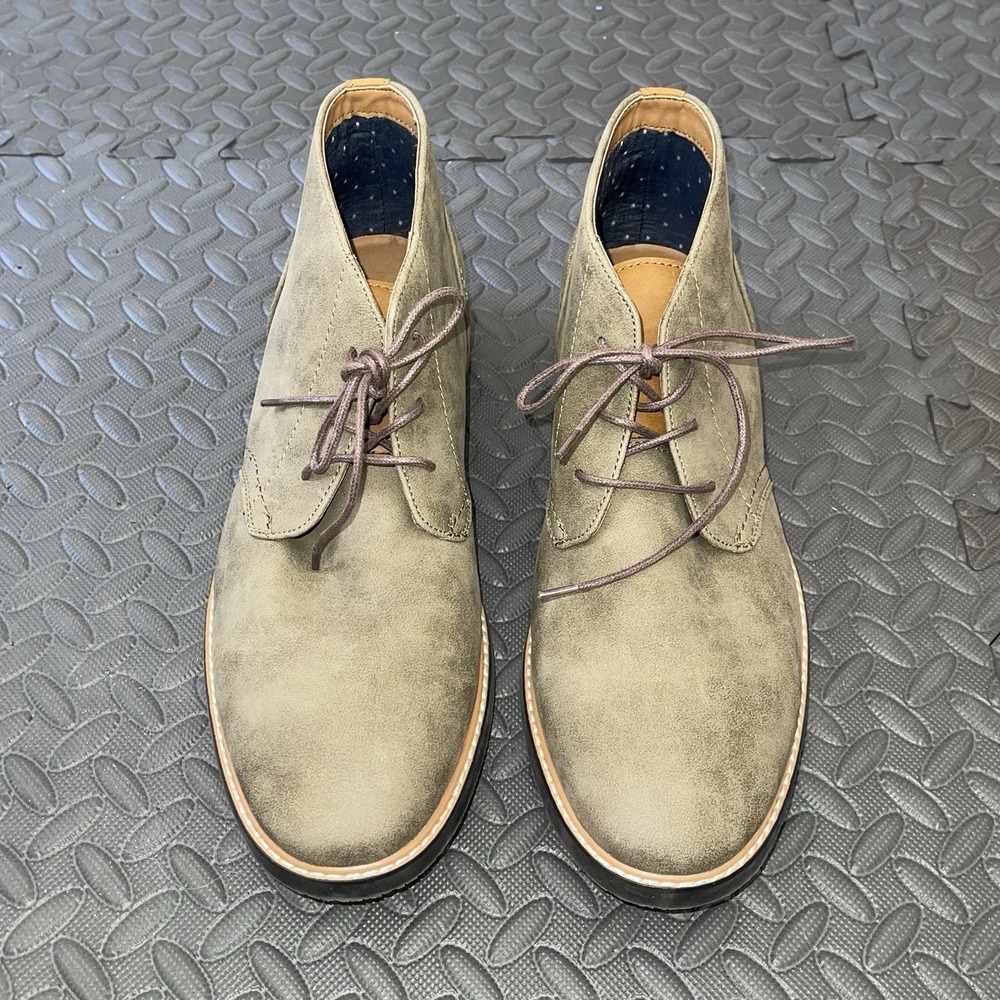 Rye By Hawker Rye Mens Olive Suede Preppy Chukka Boots Size US 10.5. NWOB